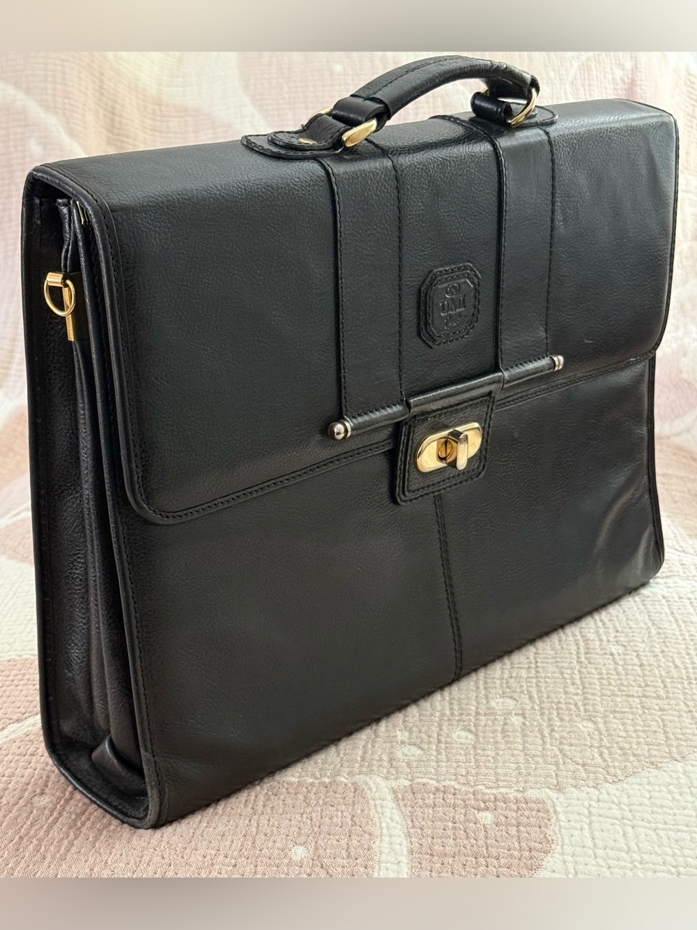 VINTAGE BLACK UMI BRIEFCASE